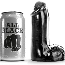 ALL BLACK - DILDO REALISTIC 13 CM